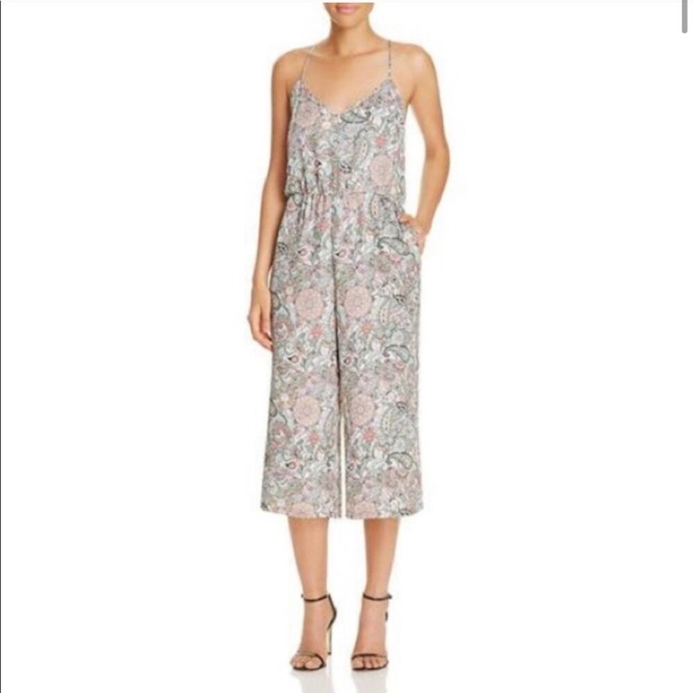 CUPCAKES AND. CASHMERE Women's Multi Gale Paisley Crop Jumpsuit